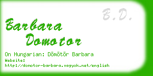 barbara domotor business card